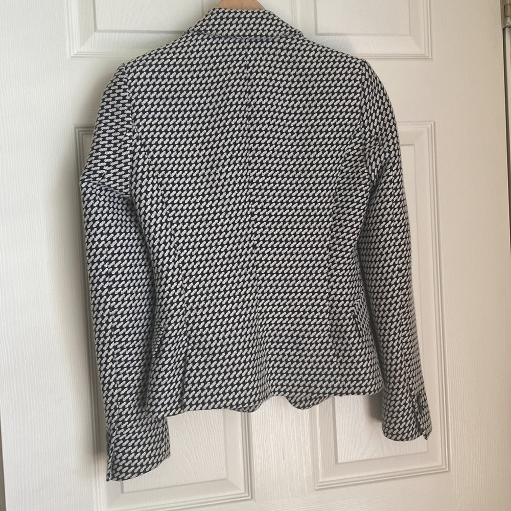Zara Houndstooth Single Button Single Breasted Eu… - image 2